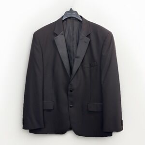 Pronto Uomo Black Tuxedo Jacket Men's Size 50L Wool Blend